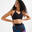 Top donna fitness 140 sostegno leggero nero