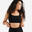 Top donna fitness 120 sostegno leggero nero