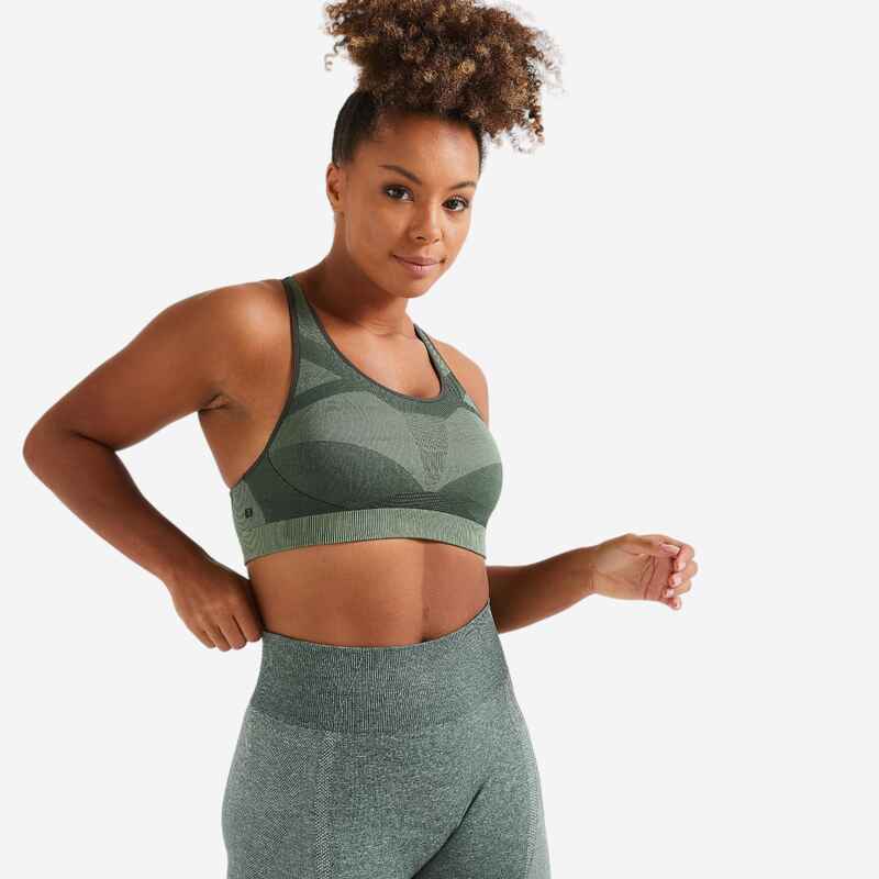 Bustier Fitness nahtlos mittlerer Halt 560 Bustier Fitness nahtlos mittlerer Halt 560