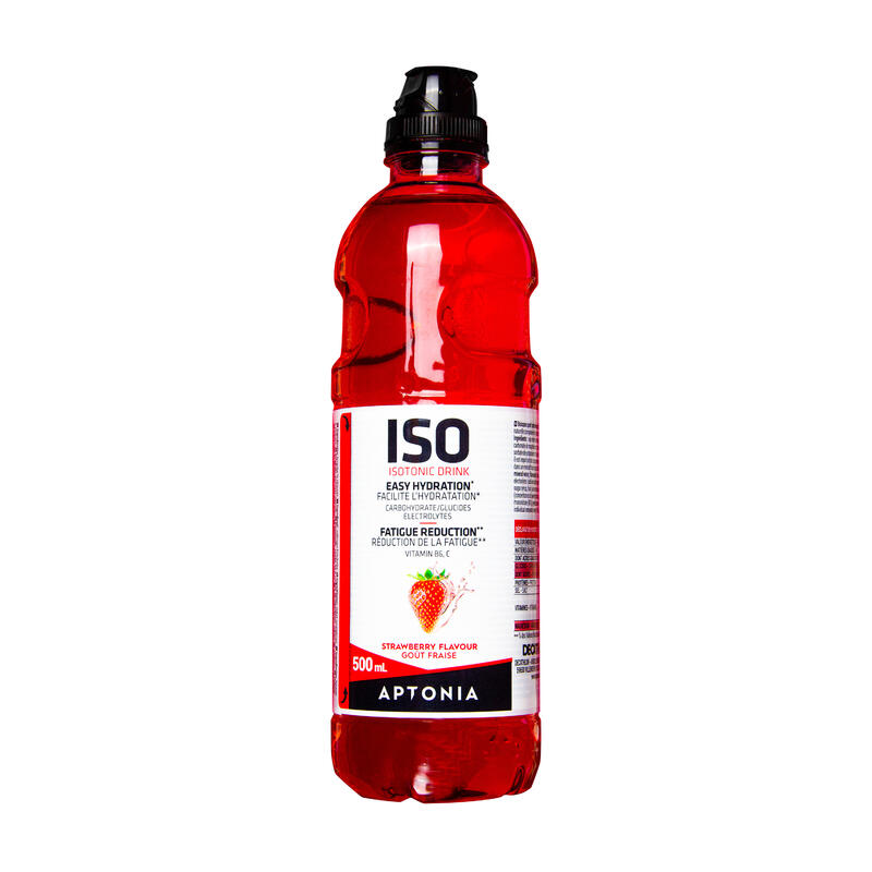 Kant-en-klare isotone sportdrank ISO aardbei 500 ml