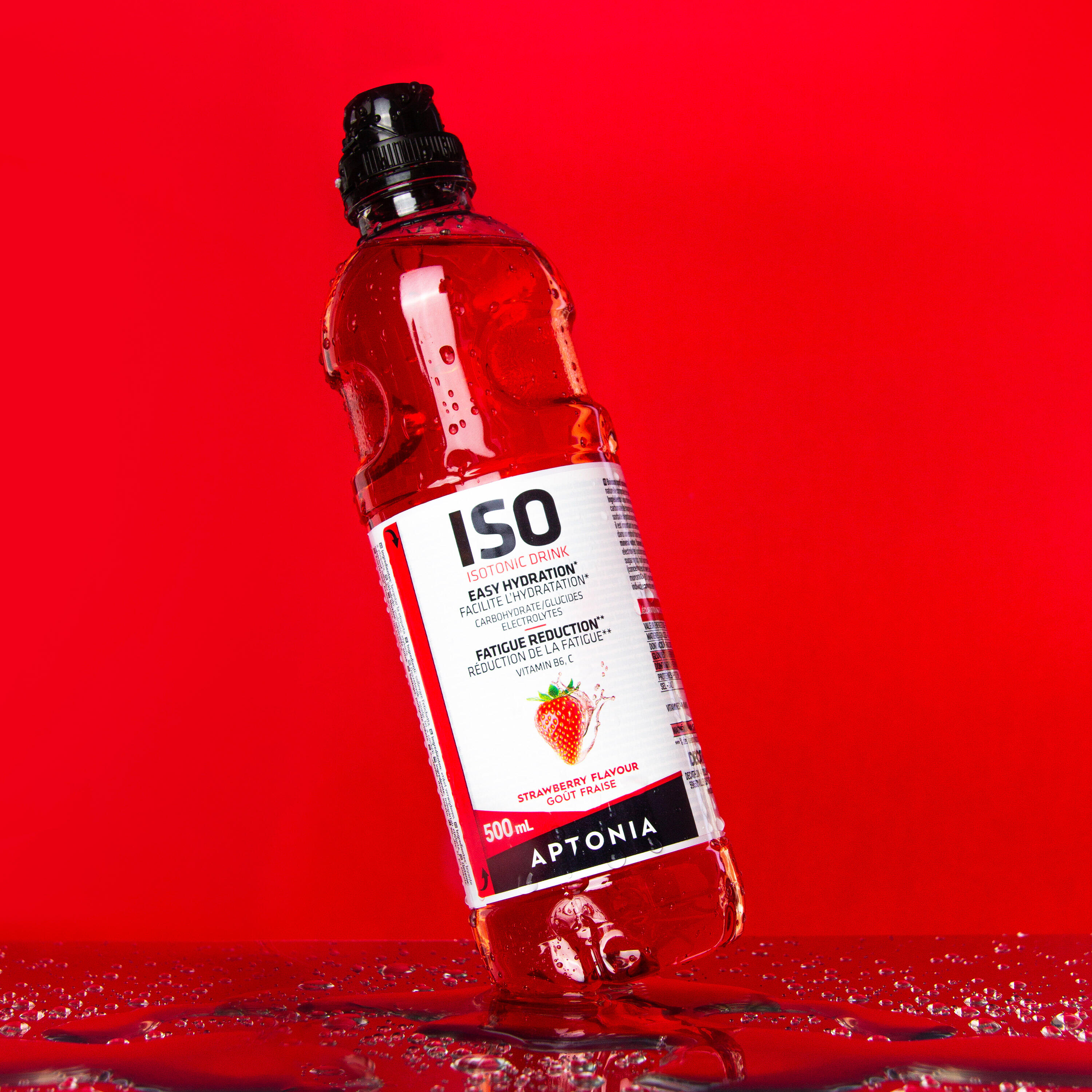 Băutură Izotonică ISO Căpșuni 500 ml APTONIA imagine noua