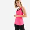 Débardeur dos nageur col rond rose Fitness Cardio MY TOP