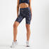 Women cycling shorts high waist - navy blue