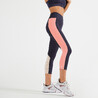 Women Gym Leggings Short with Phone Pocket Blue Pink