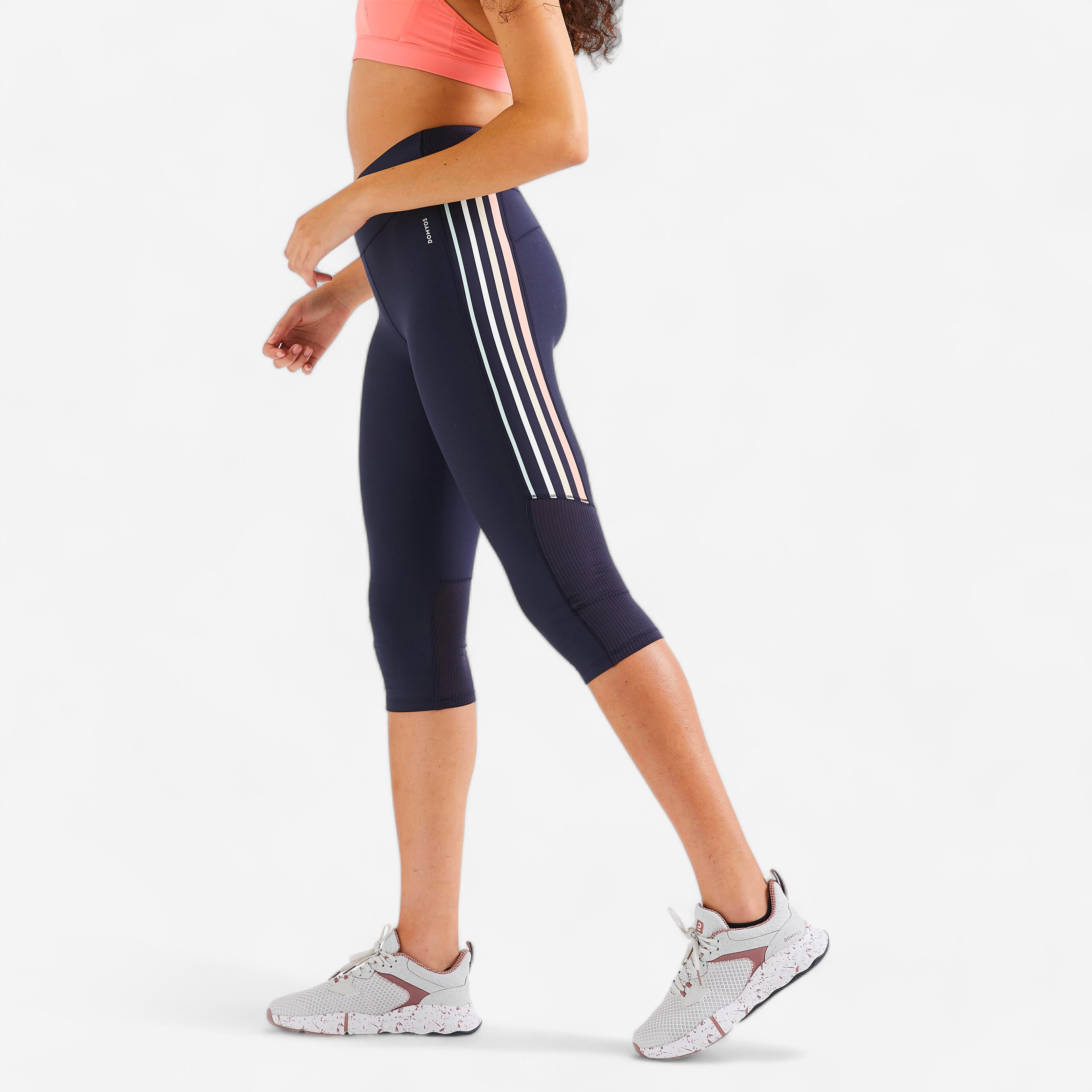 High-Waisted Fitness Cropped Leggings 