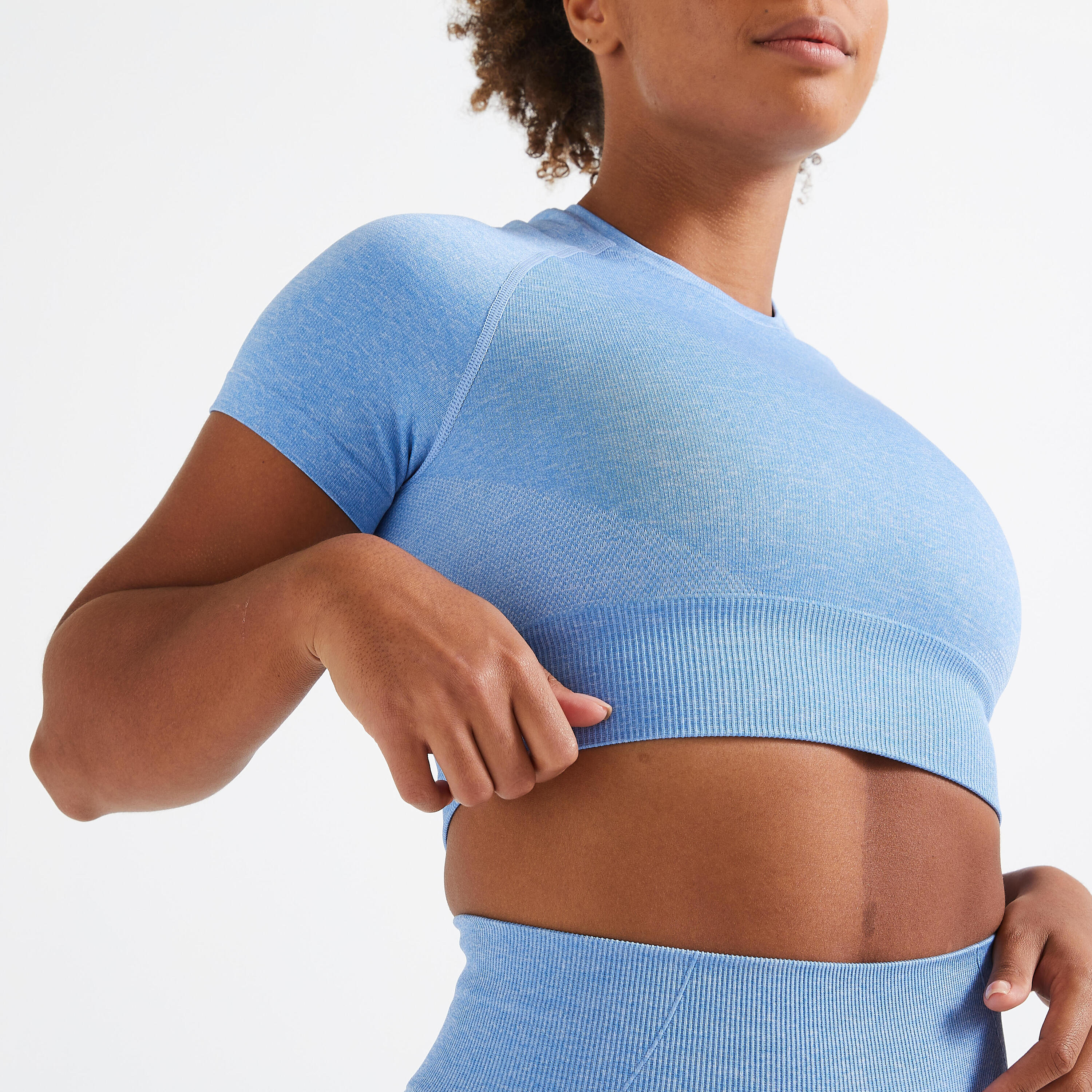 Dámský Crop Top s krátkým rukávem bezešvý 4/6