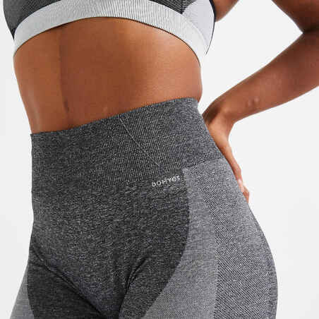 High-Waisted Seamless Fitness Cycling Shorts