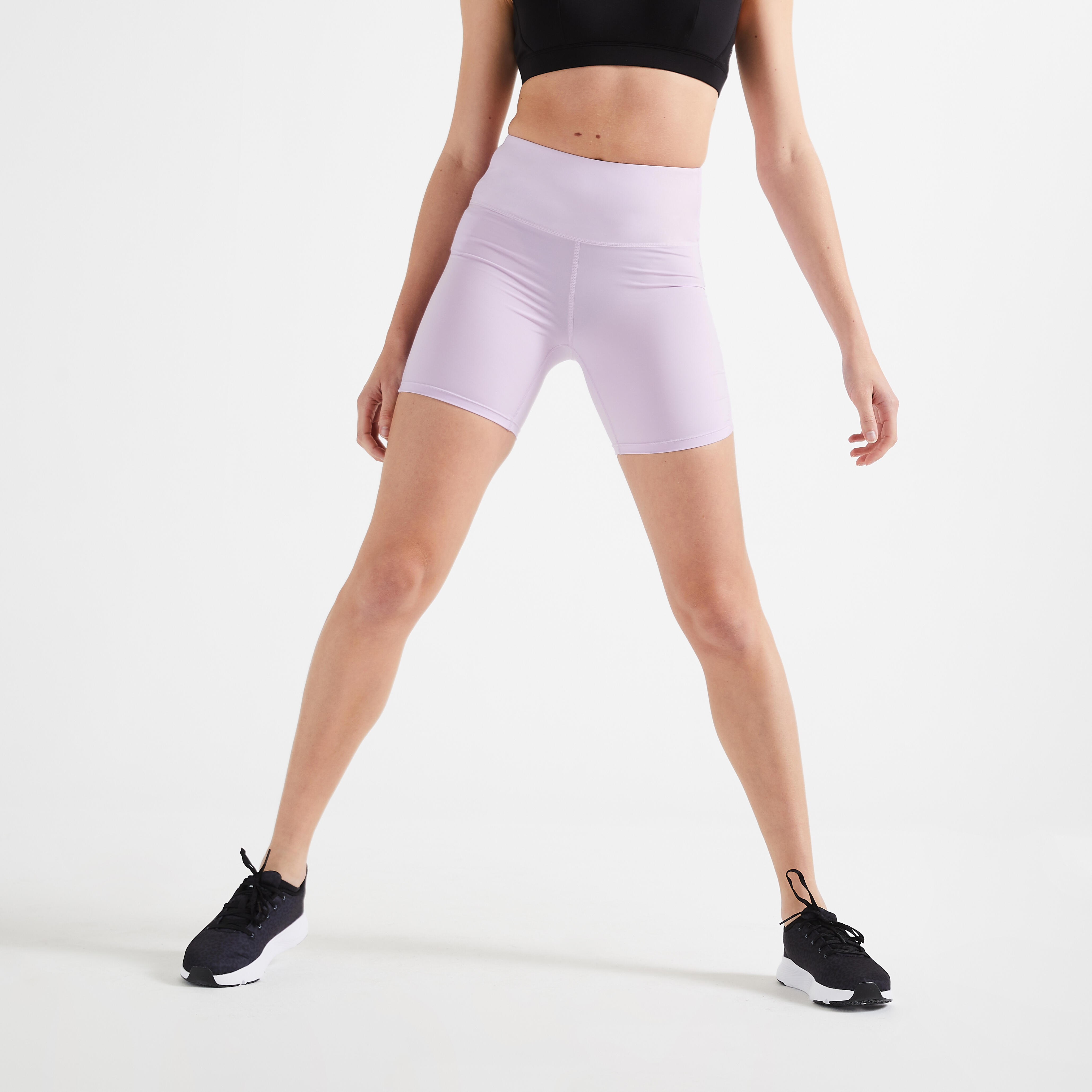 Pantaloncini donna fitness 500 modellanti neri DOMYOS | DECATHLON