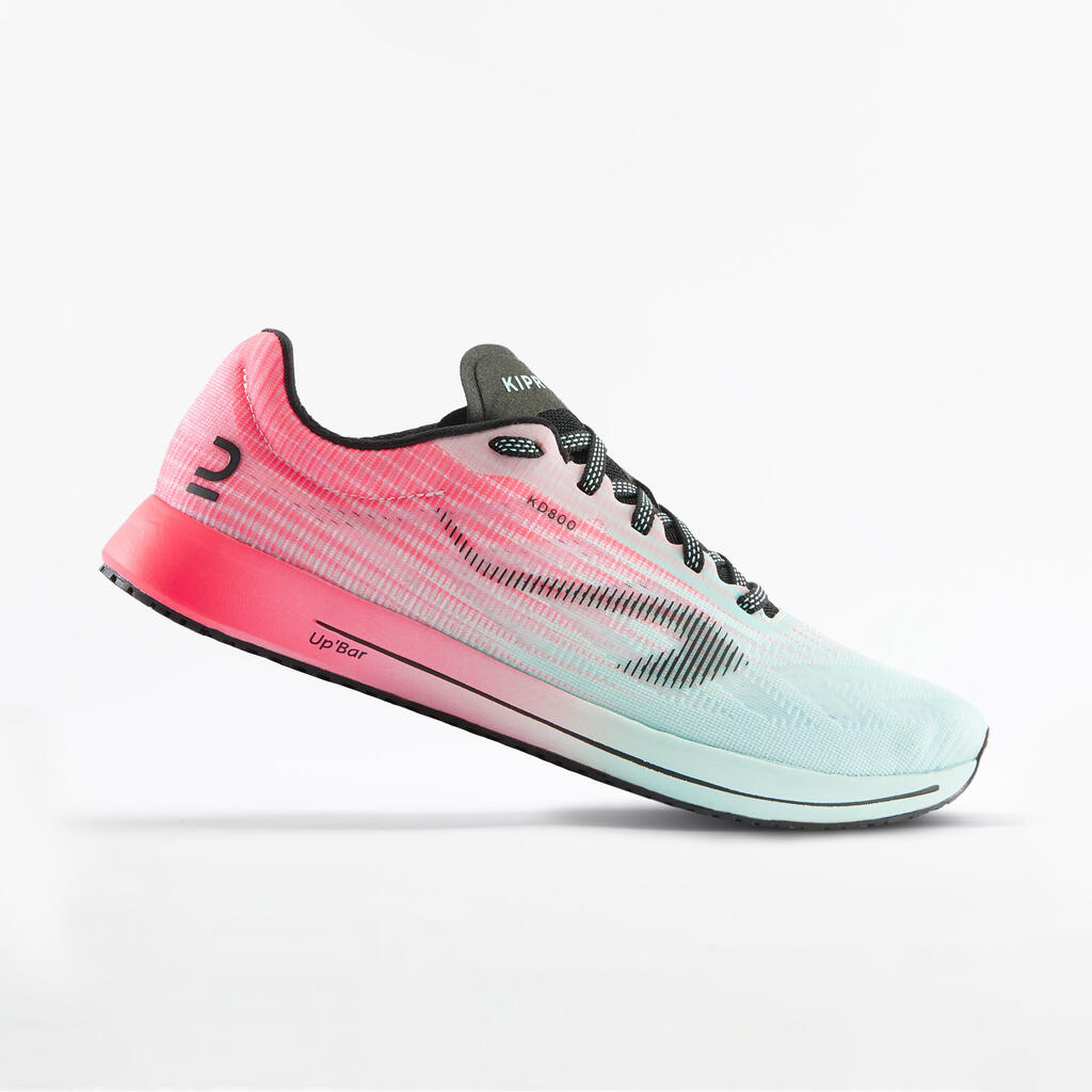 KIPRUN KD800 women's running shoes - white/pink/blue