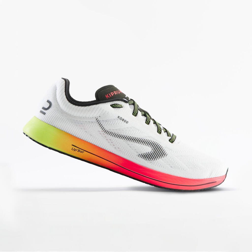 KIPRUN KD800 Men'S Running Shoes - White/Orange/Pink