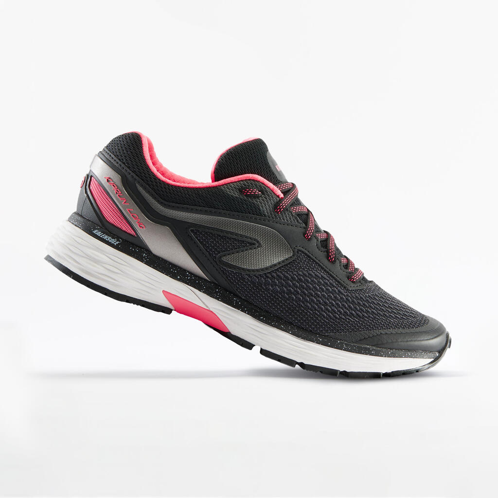 KIPRUN LONG 2 RUNNING SHOES - BLACK PINK