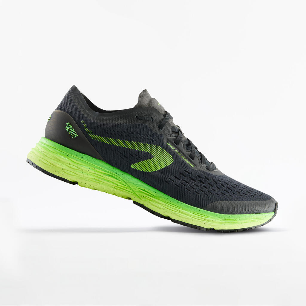 Kiprun KSLight Men's Running Shoes - Black/Green Limited Edition