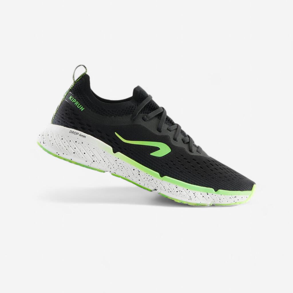 CHAUSSURES DE RUNNING HOMME KIPRUN KN500 NOIR VERT