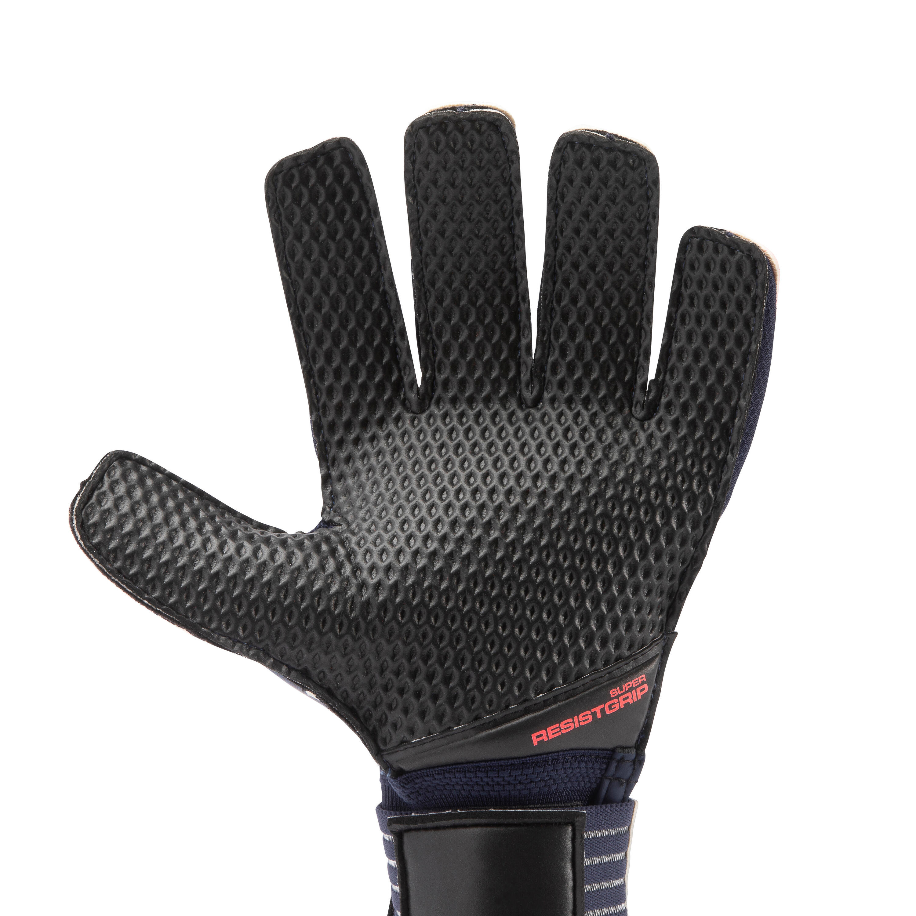 Adult Football Goalkeeper Gloves F500 Resist - Navy Blue/Pink 2/6