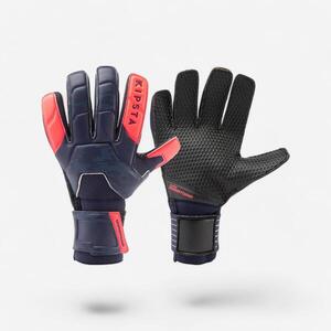 Guantes de portero de fútbol adulto F500 RESIST azul marino rosa
