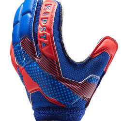 Kids' Football Goalkeeper Gloves F500 - Blue/Red