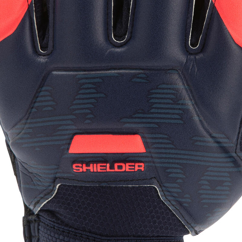 Fotbalové brankářské rukavice F500 Resist Shielder modro-růžové