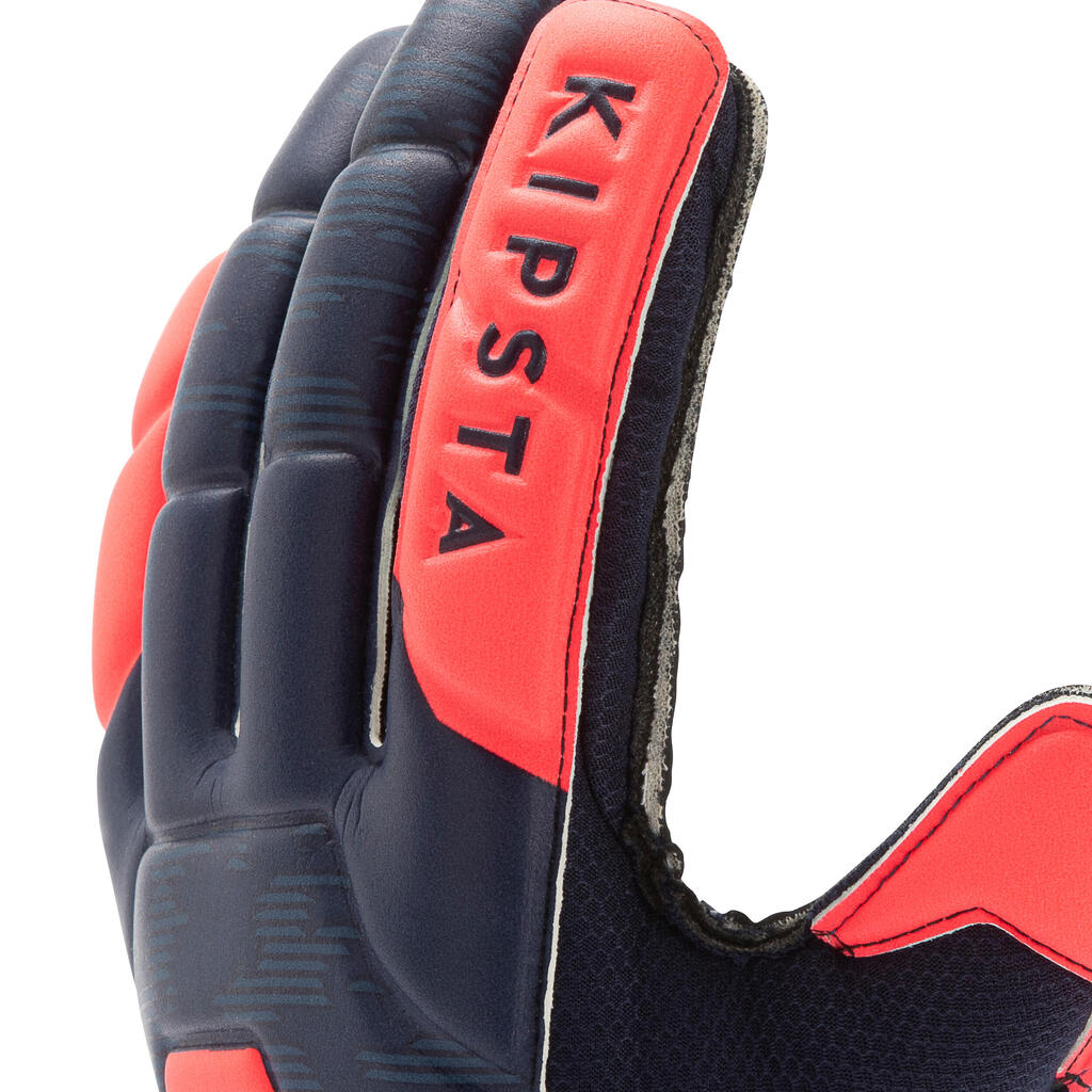 Adult Football Goalkeeper Gloves F500 Resist Shielder - Blue/Pink