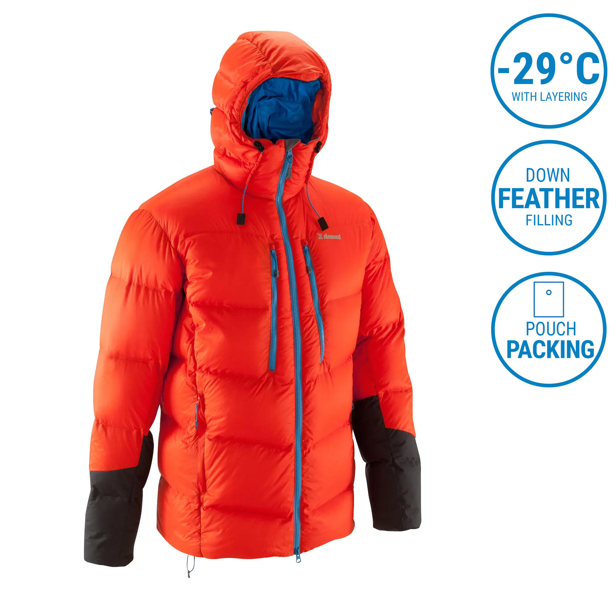 Kids' Waterproof Hiking Jacket - MH150 Aged 7-15 - Red By Decathlon