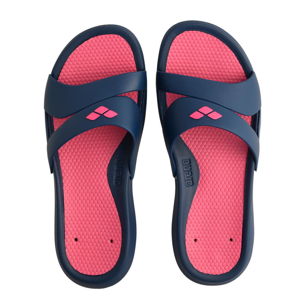 Pool Sandals Nina - Pink/Navy Blue