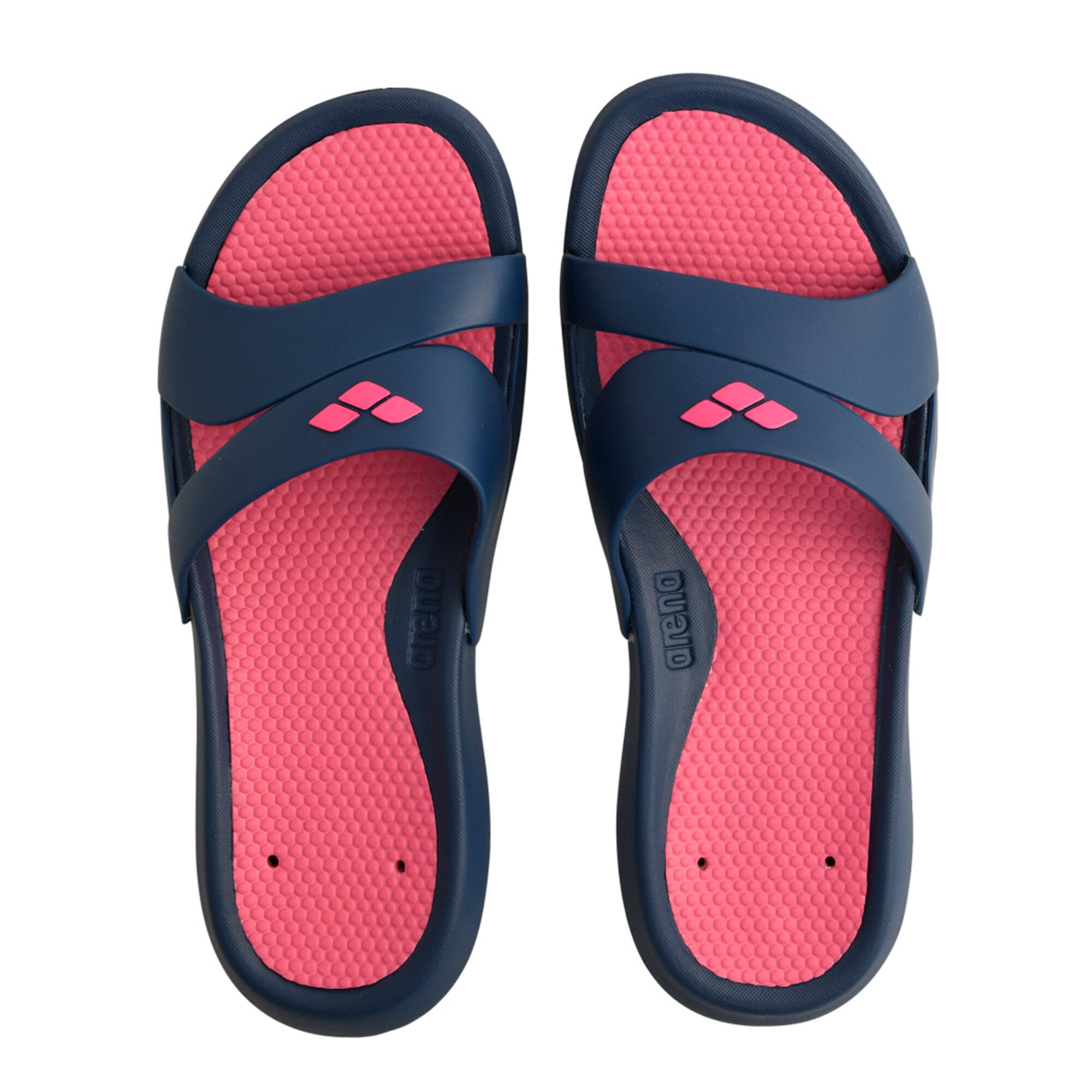 Pool Sandals Nina - Pink/Navy Blue 1/3