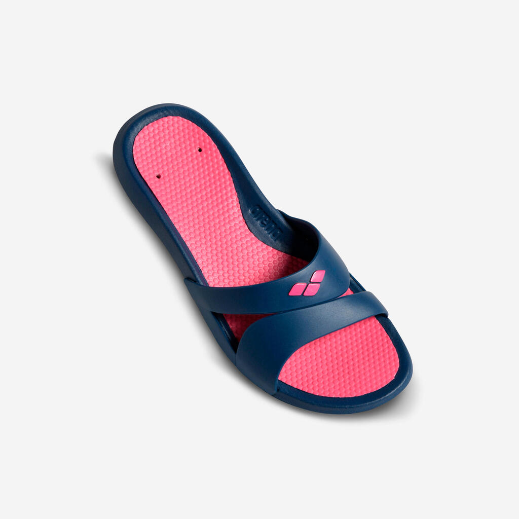 Pool Sandals Nina - Pink/Navy Blue