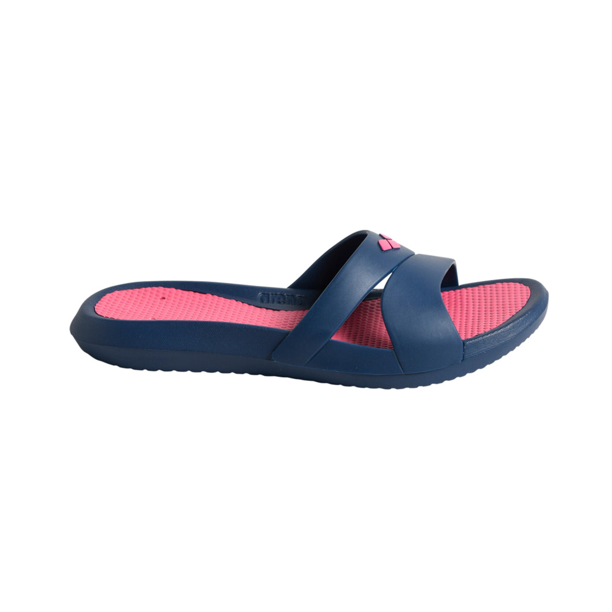 Chanclas piscina Mujer Arena pala azul marino rosa Decathlon