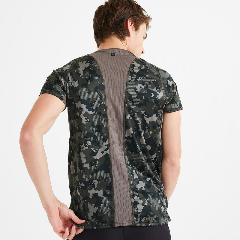 T-Shirt Herren - Essential 120 camo/khaki