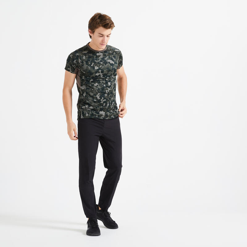 T-Shirt Herren - Essential 120 camo/khaki