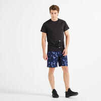 Men's Zip Pocket Breathable Essential Fitness Shorts - AOP Blue