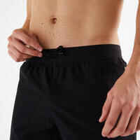 Men's Zip Pocket Breathable Fitness Shorts - Black