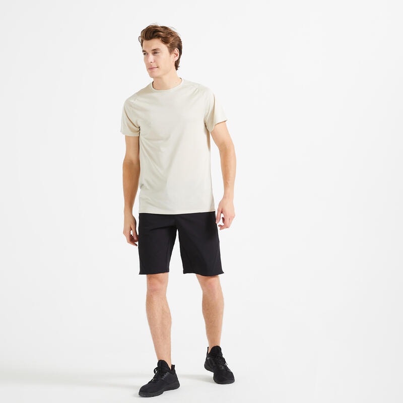 Men's Zip Pocket Breathable Fitness Shorts - Black