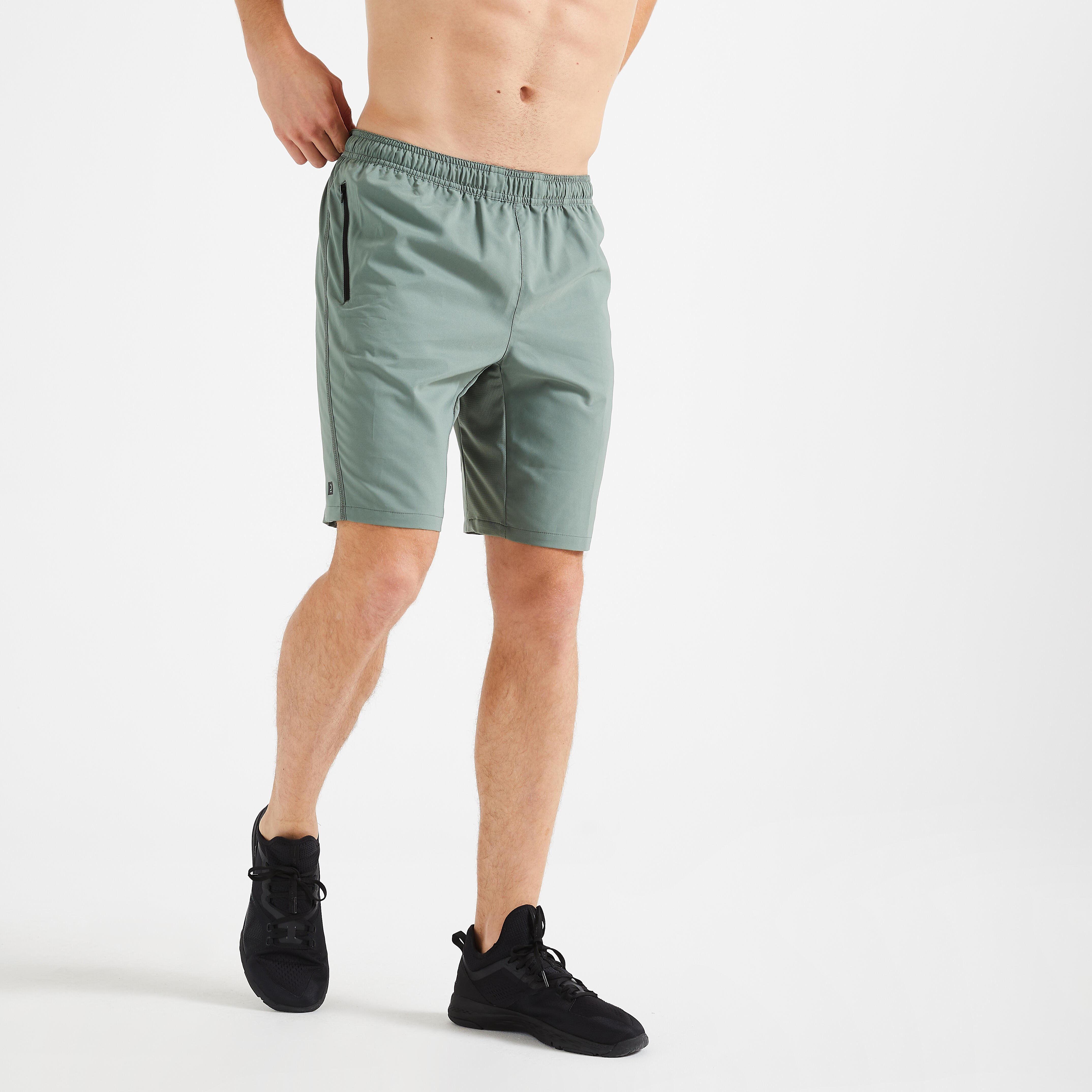 Pantaloncini uomo fitness 120 traspirante militare DOMYOS | DECATHLON