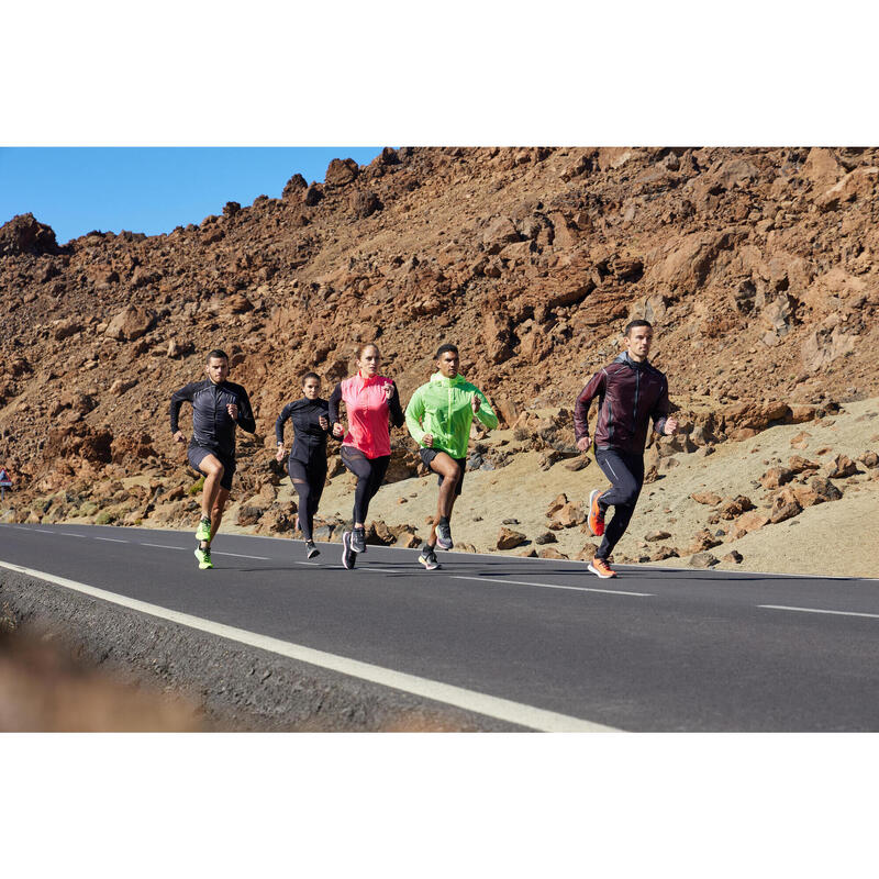 KIPRUN CARE MEN'S LONG-SLEEVED BREATHABLE RUNNING T-SHIRT-BLACK