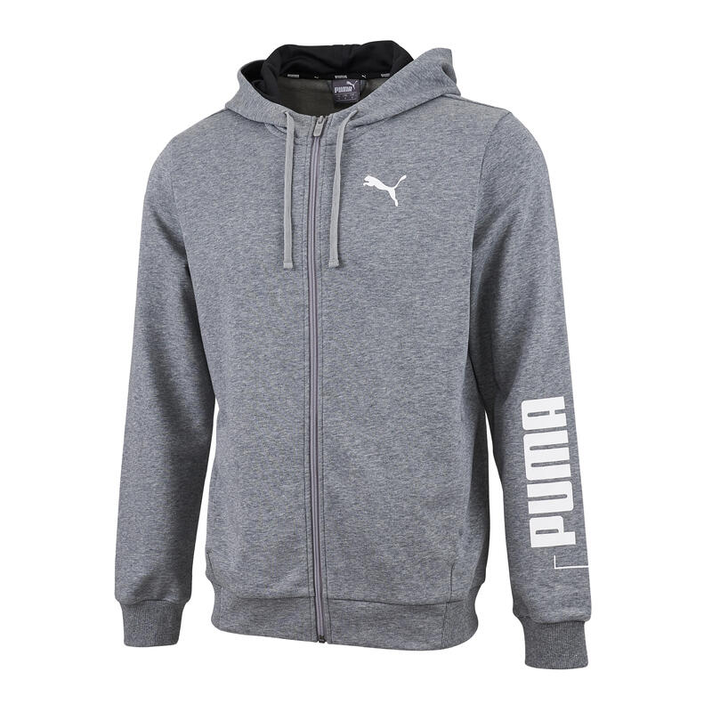 CHAQUETA PUMA FITNESS ALGODÓN GRIS - HOMBRE 