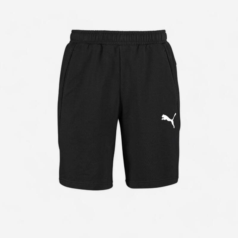Pantalon scurt fitness din bumbac cu logo Negru Bărbați