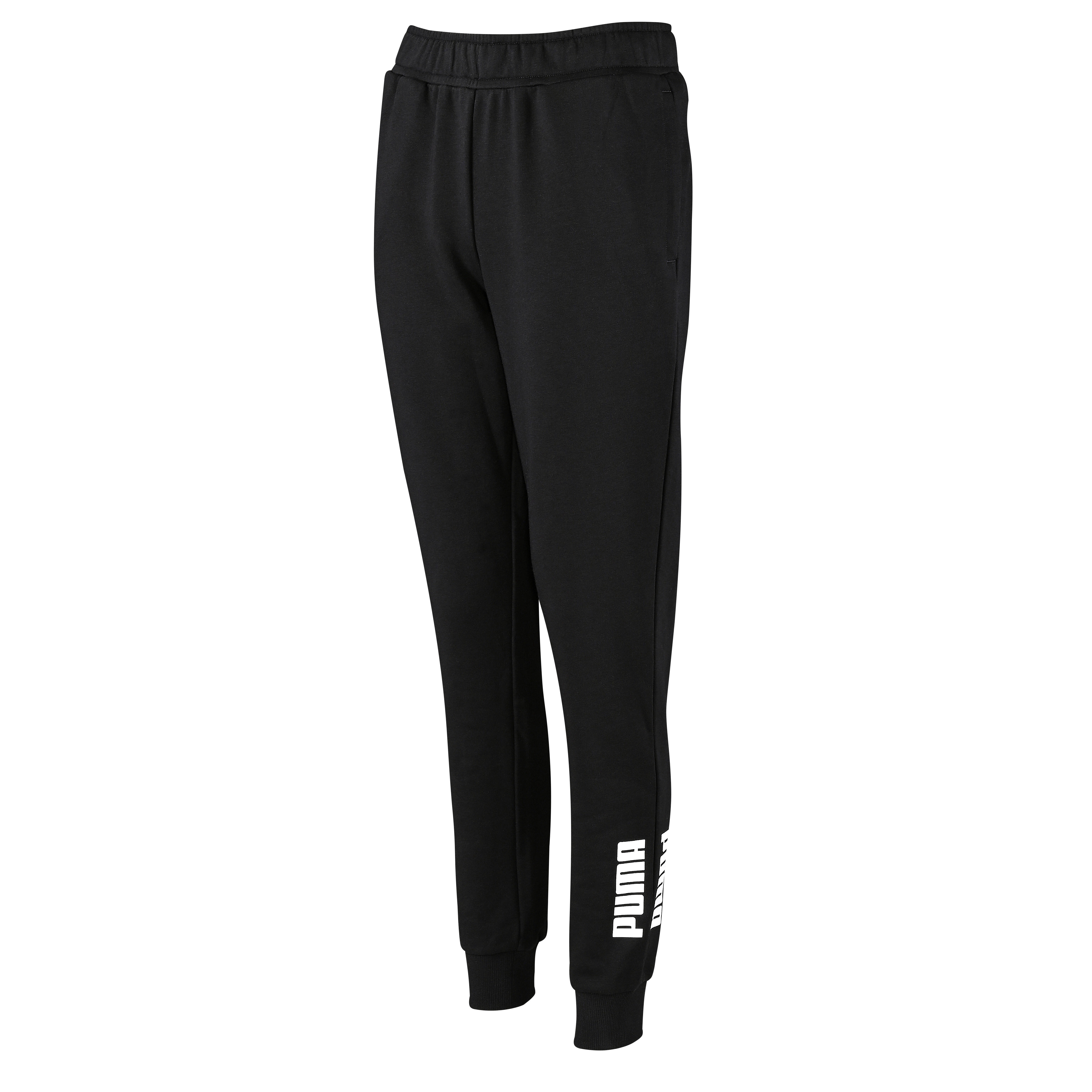 PUMA PANTALONI FITNESS DONNA IN COTONE NERO