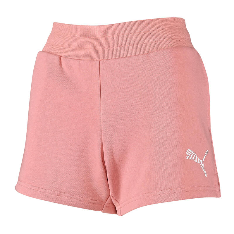 Short pantalón corto fitness Mujer Puma rosa | Decathlon
