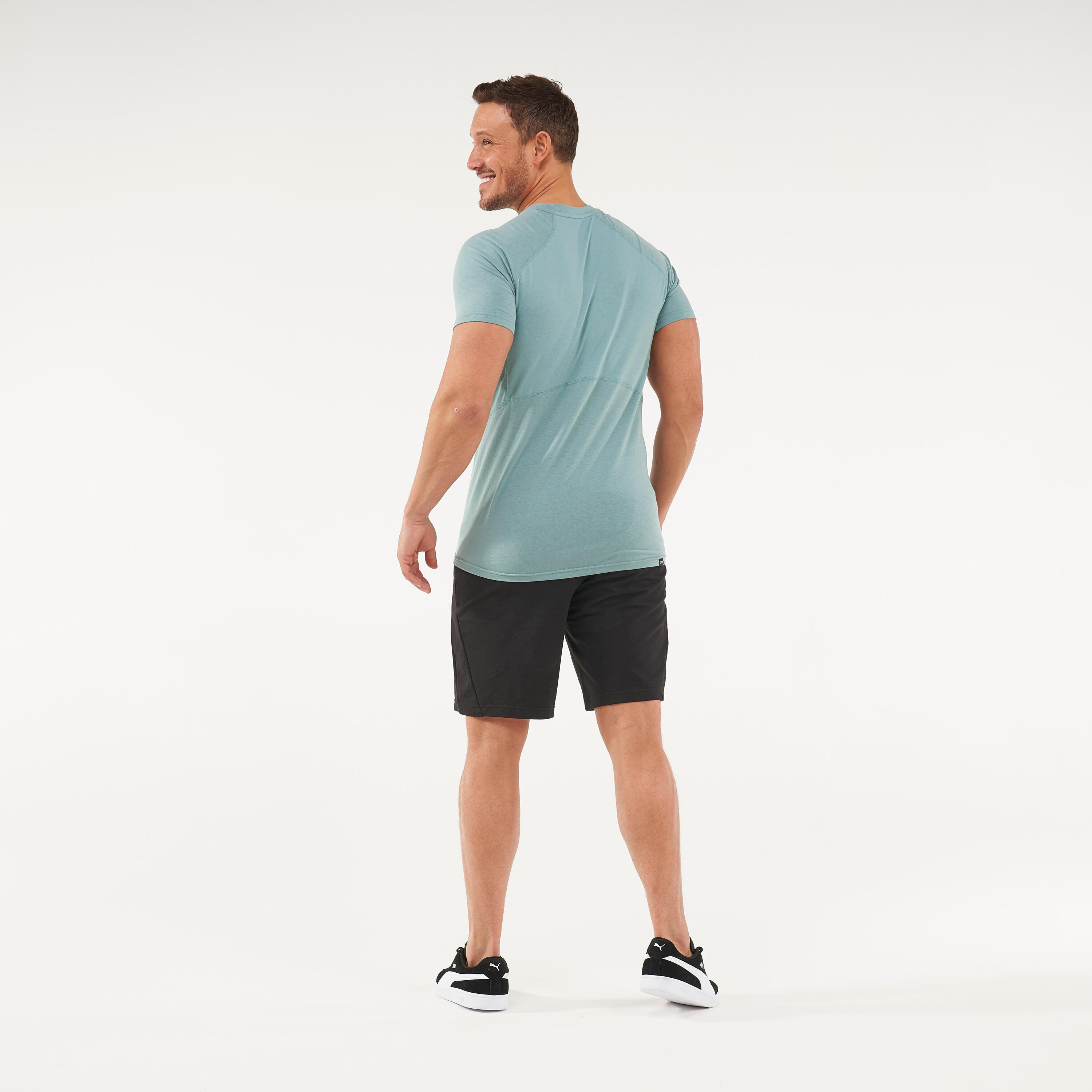 Men's Cotton Fitness Shorts - Black 4/5
