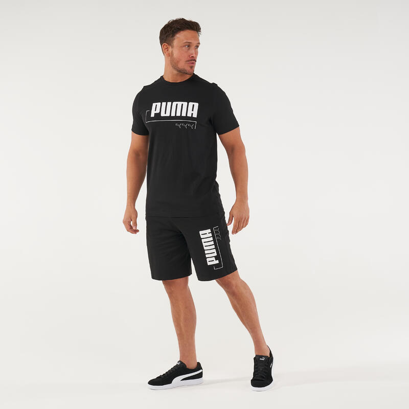 T-SHIRT PUMA FITNESS 100% COTON NOIR- HOMME