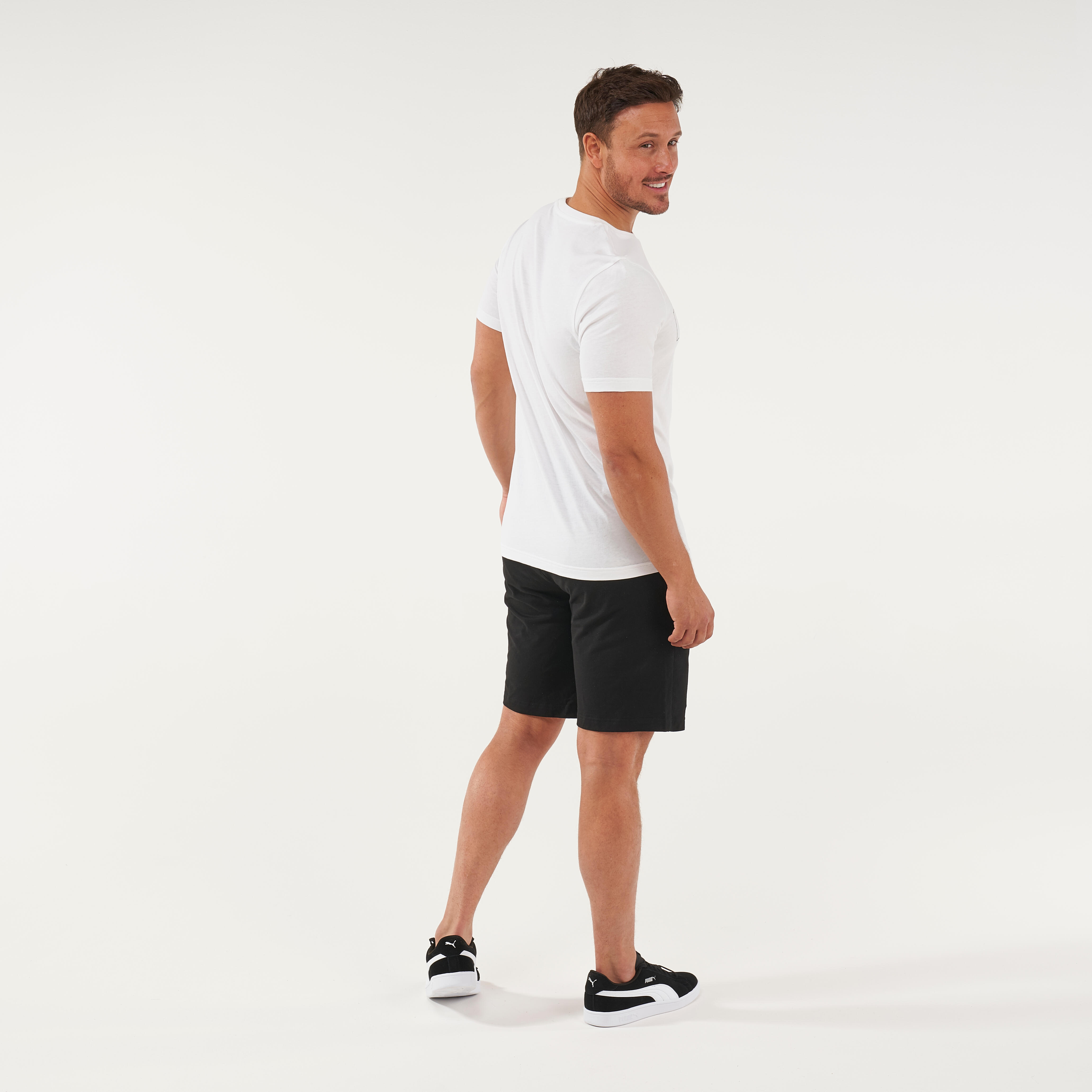 Men's Cotton Fitness T-Shirt - White 