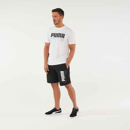 T-Shirt Puma Fitness Baumwolle Herren weiss 