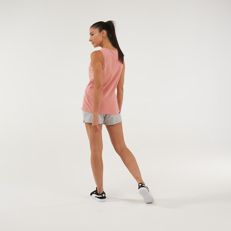 Camiseta fitness sin mangas Mujer Puma rosa