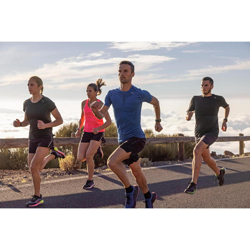 Short de running Homme - KIPRUN Run 500 Confort Noir