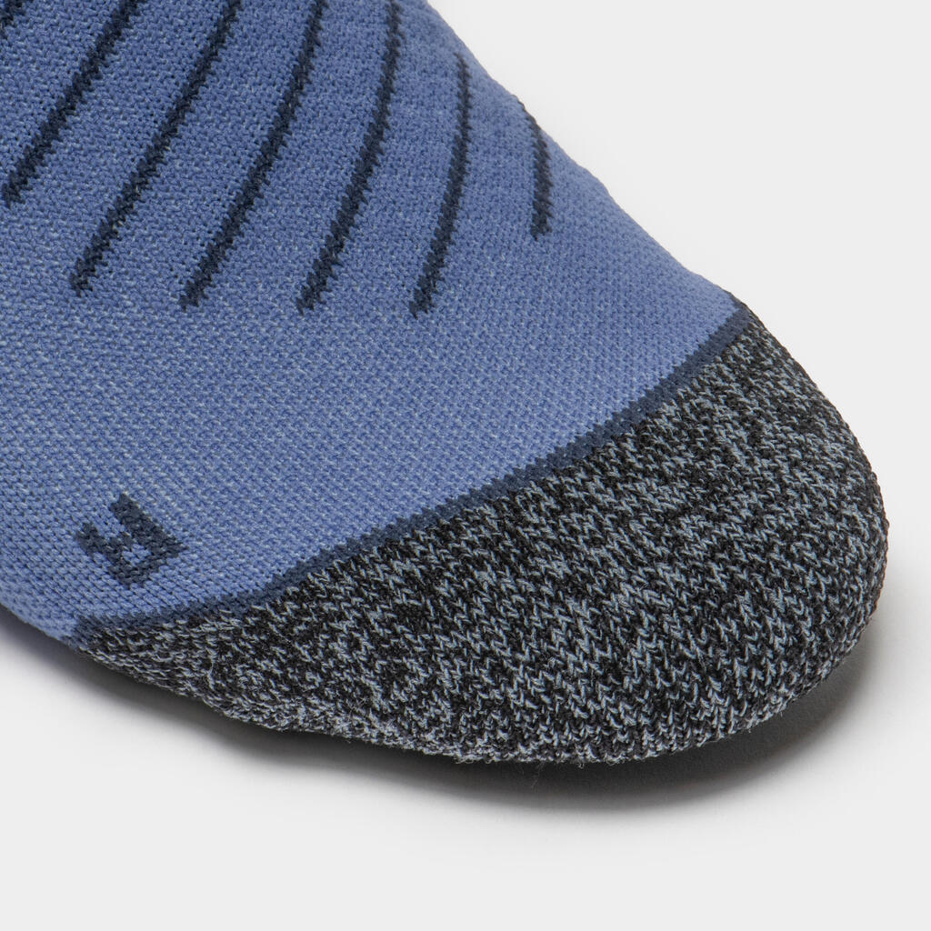 Women's Mid-Calf Socks - Blue/Grey