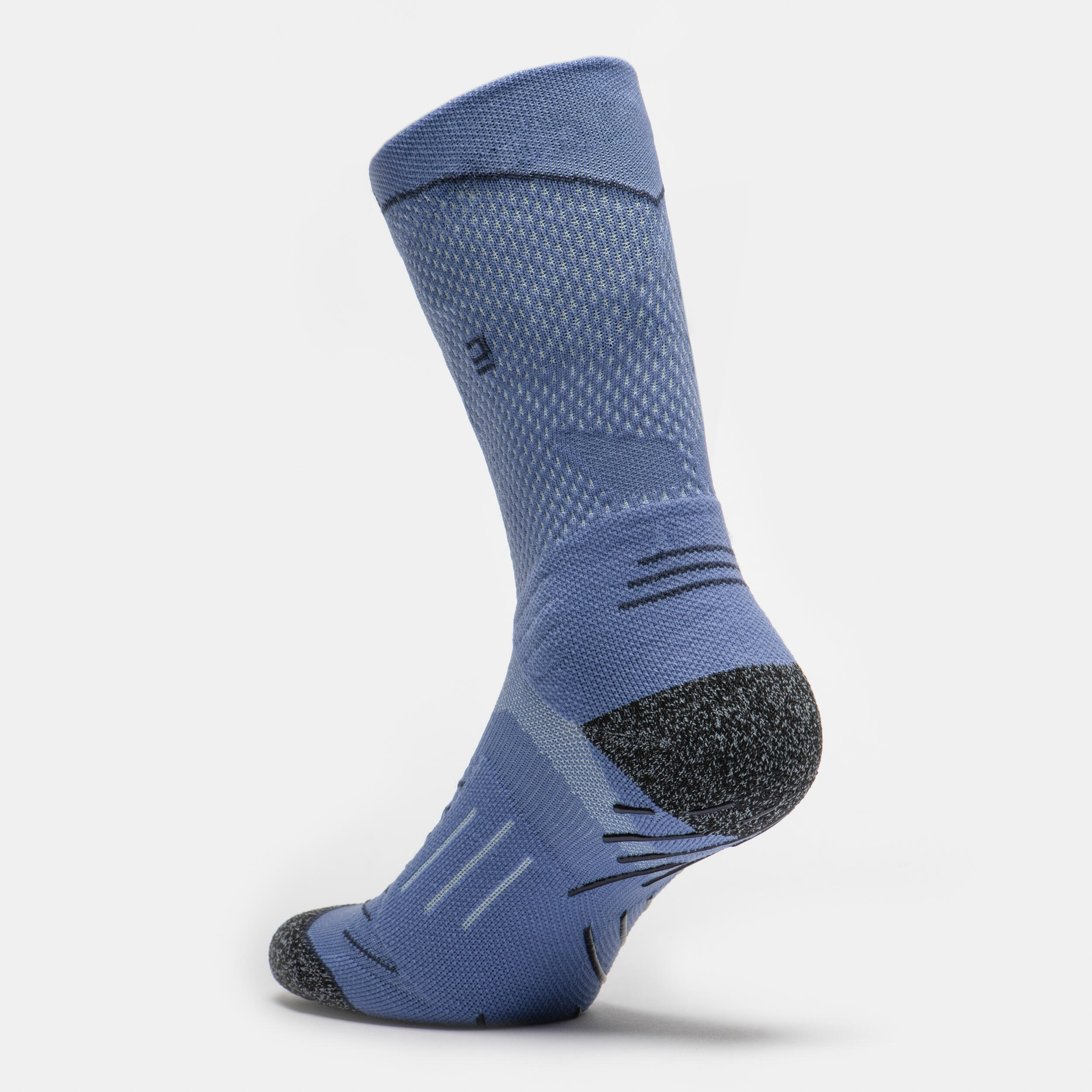 Medias de rugby Mujer - TRAINING 510 MID azul gris 2/9