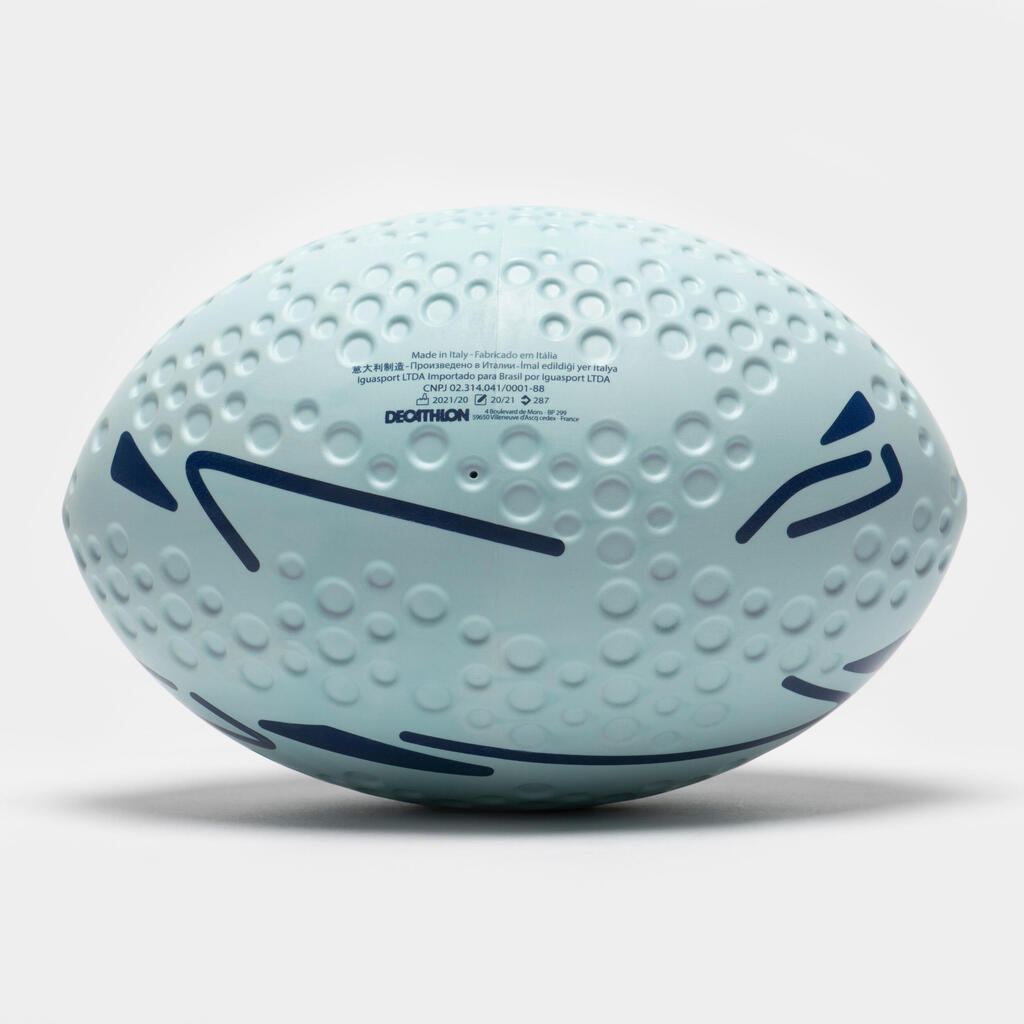 Foam Beginners' Rugby Ball Size 3 - Initiation Blue