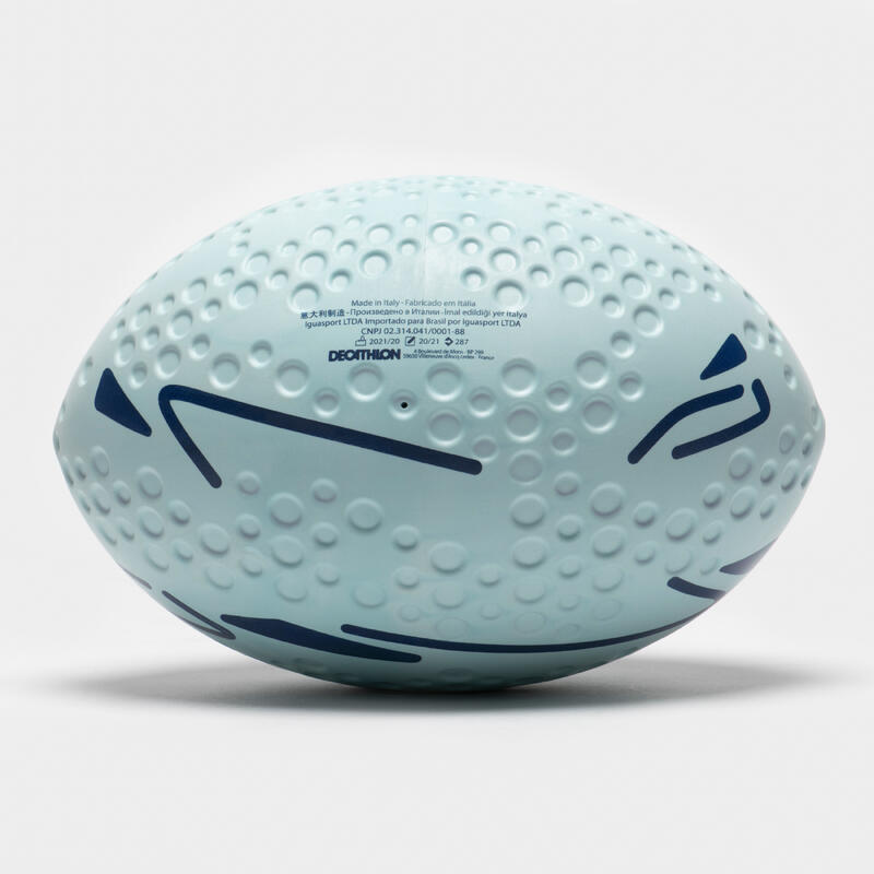 Rugby Ball Grösse 3 Schaumstoff Einsteiger - blau 