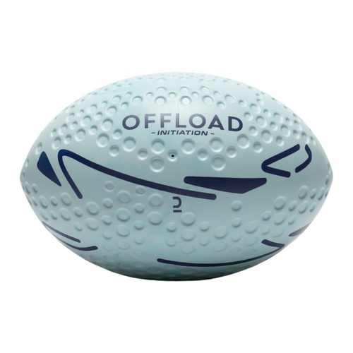 Ballon de rugby en mousse taille 3 - Initiation bleu