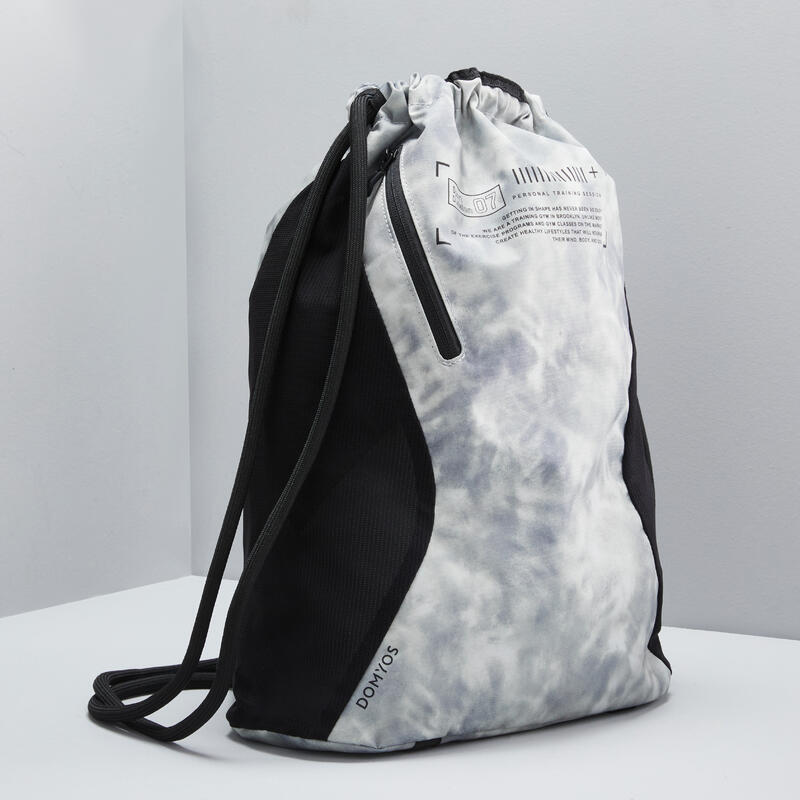 Sac à dos de fitness 15L imprimé gris